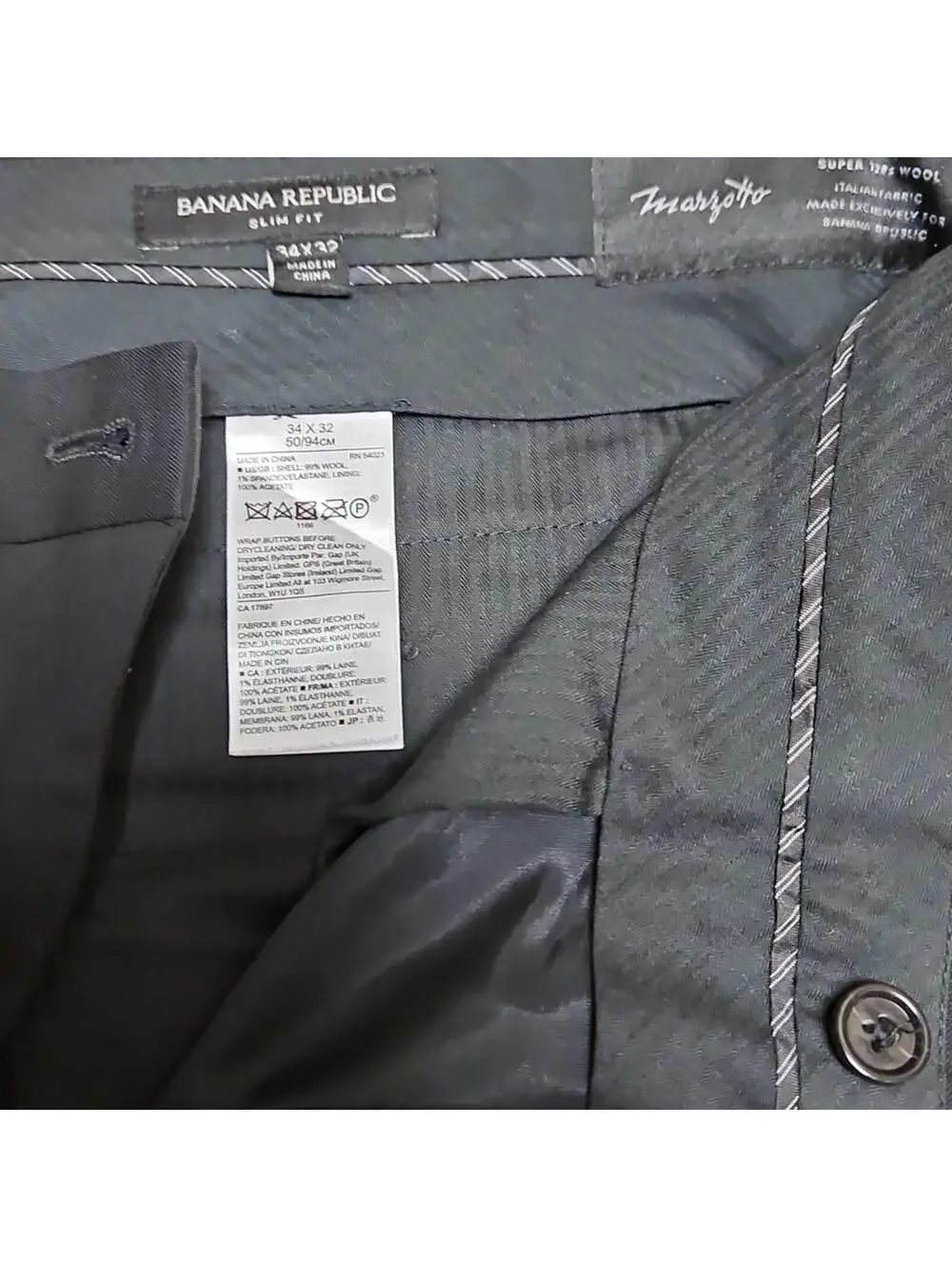 Banana Republic | Classic Black Dress Pants | 34x32